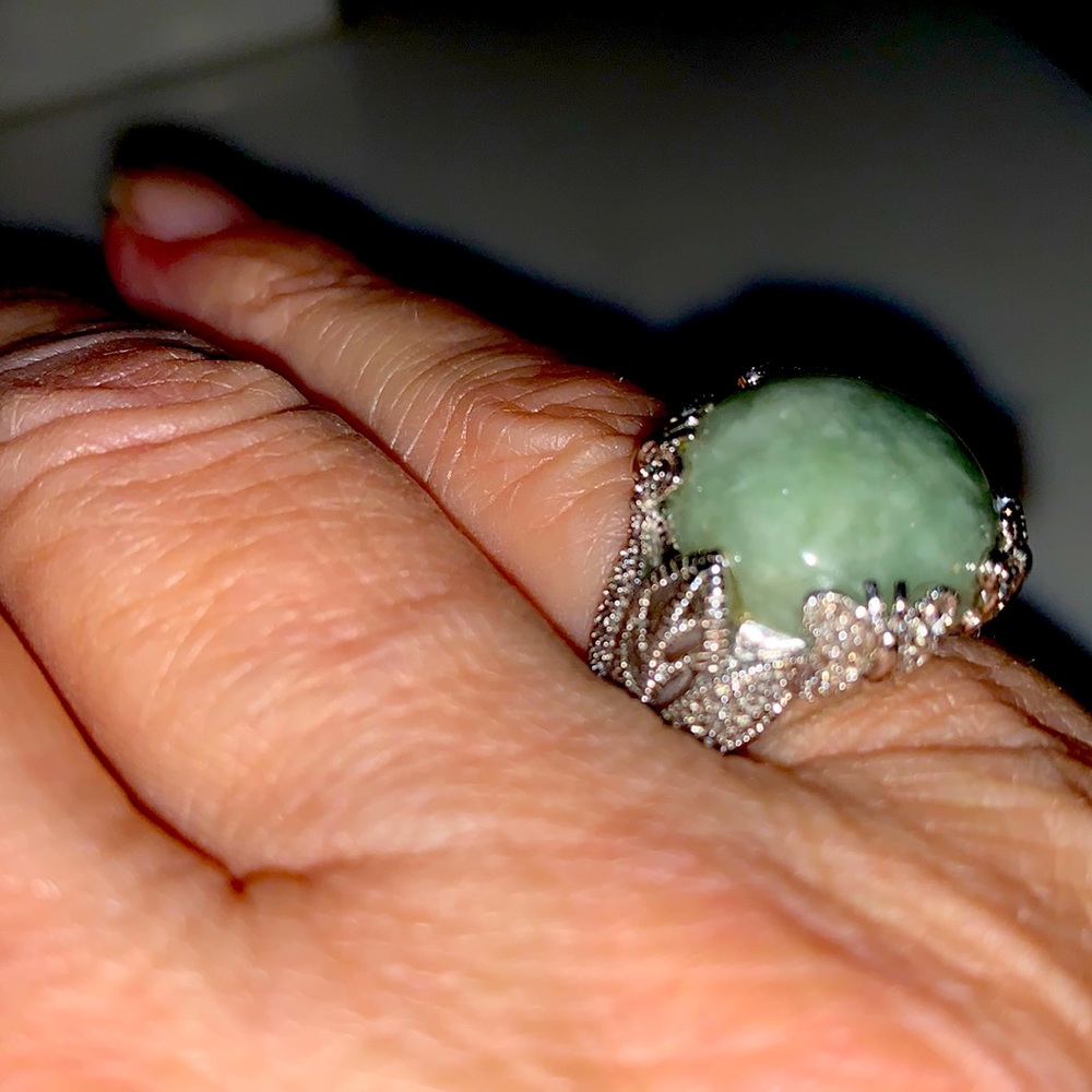 Sterling Silver Ladies Ring stone not sure